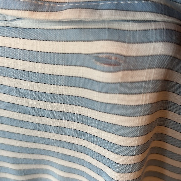 Max Studio Striped Button-Up Shirt - Picture 10 of 11